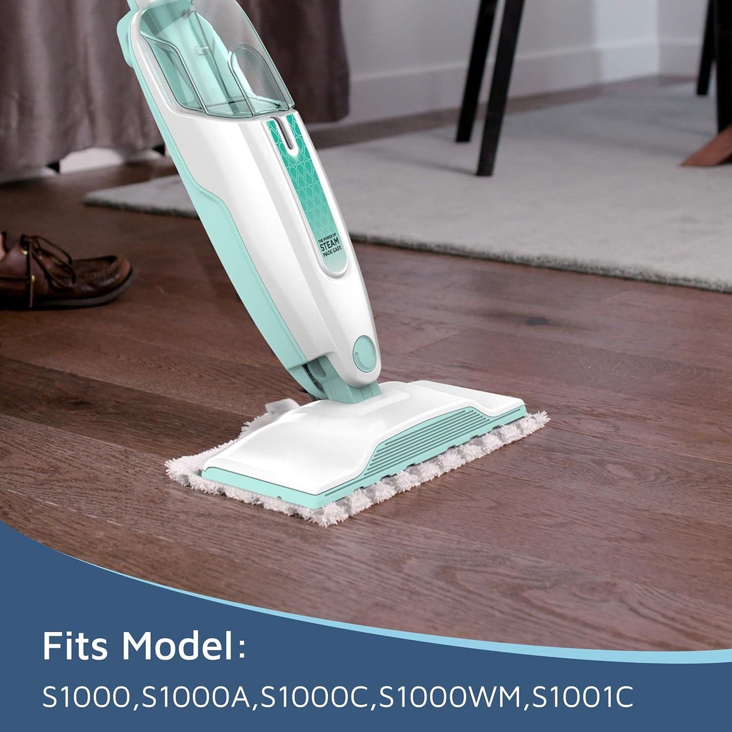 8 Pack Steam Mop Pads or Shark S1000 Series (4 Sot + 4 Scrub Pads)