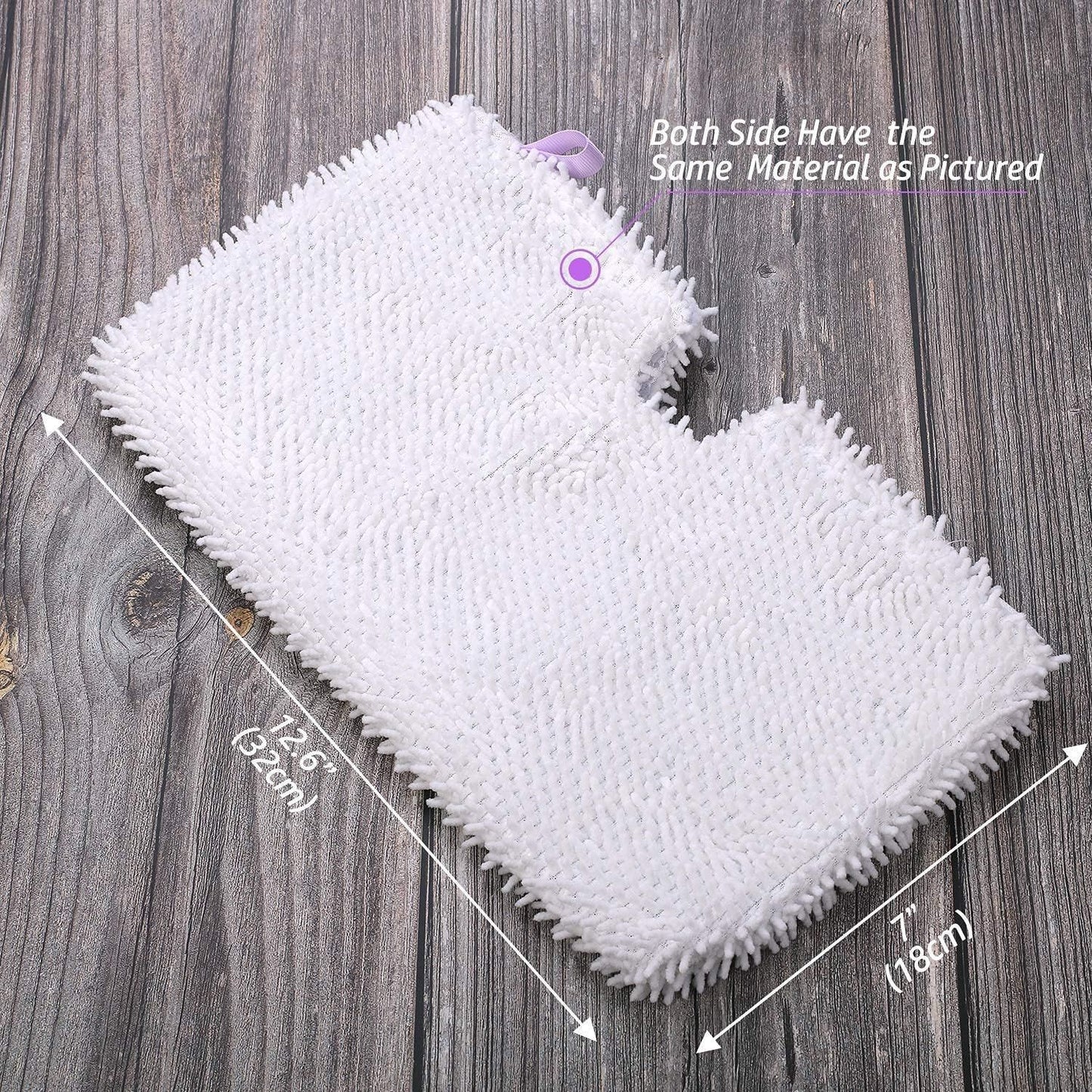 8 Pack Replacement Microiber Mop Pad or Shark Steam Pocket Mops S3500 Series S3501 S3601 S3550 S3901 S3801 SE450 S3801CO S3601D (4 Sot mop pad+4 scrubby mop pad)