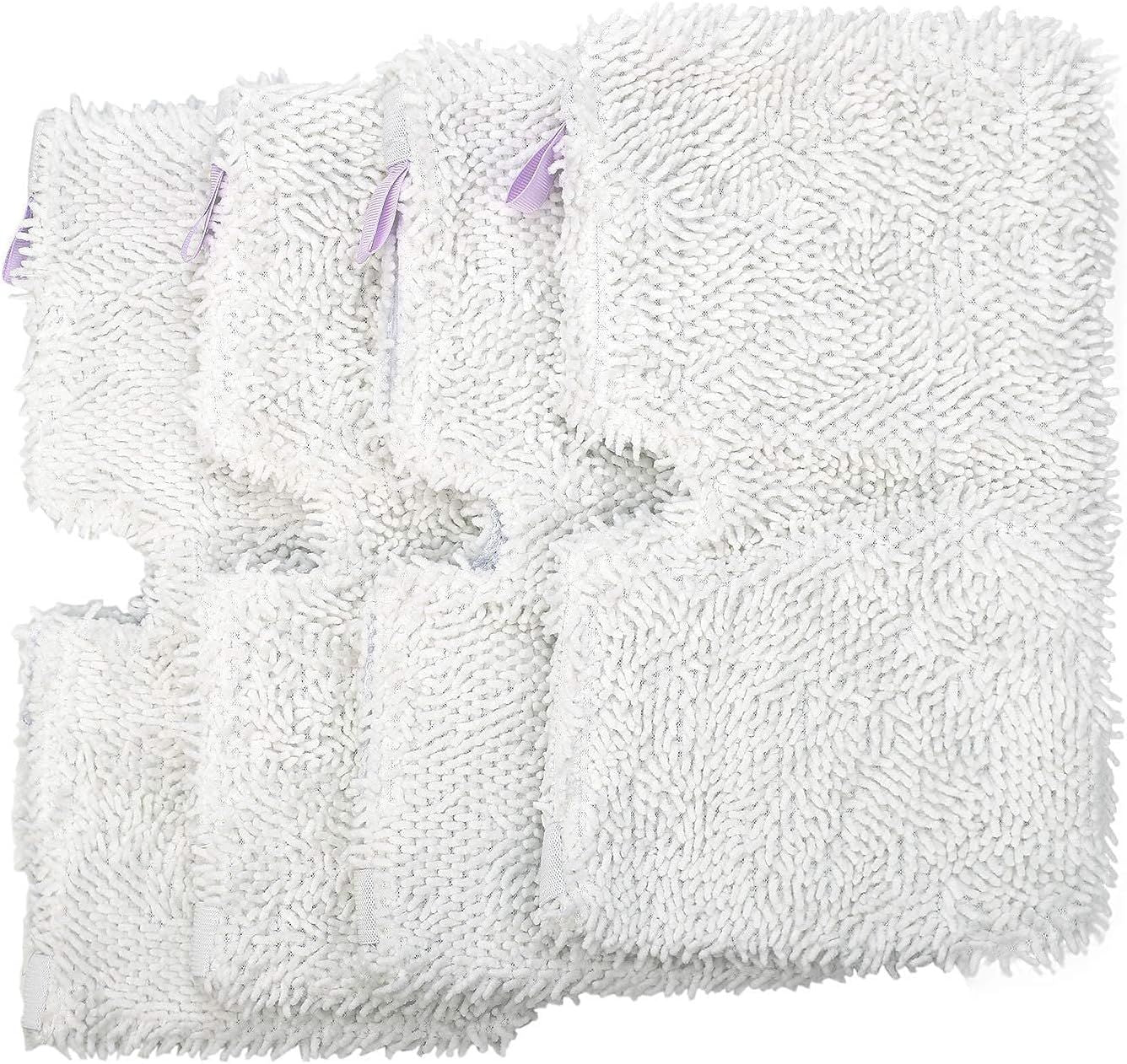 4 Pack + 2 Pack Replacement Microiber Mop Pad or Shark Steam Pocket Mops S3500 Series S3501 S3601 S3550 S3901 S3801 SE450 S3801CO S3601D (4 sot mop pad+2 scrubby mop pad)