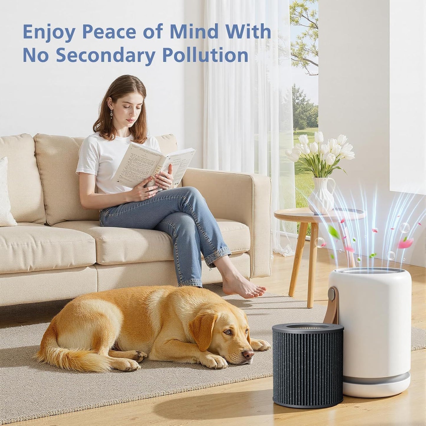 Air Mini Replacement ilter Compatible with Molekule Air Mini and Air Mini+ Air Puriiers,3-in-1 HEPA and Activated Carbon ilter or Home, Dust, Smoke & VOCs, 2-Pack