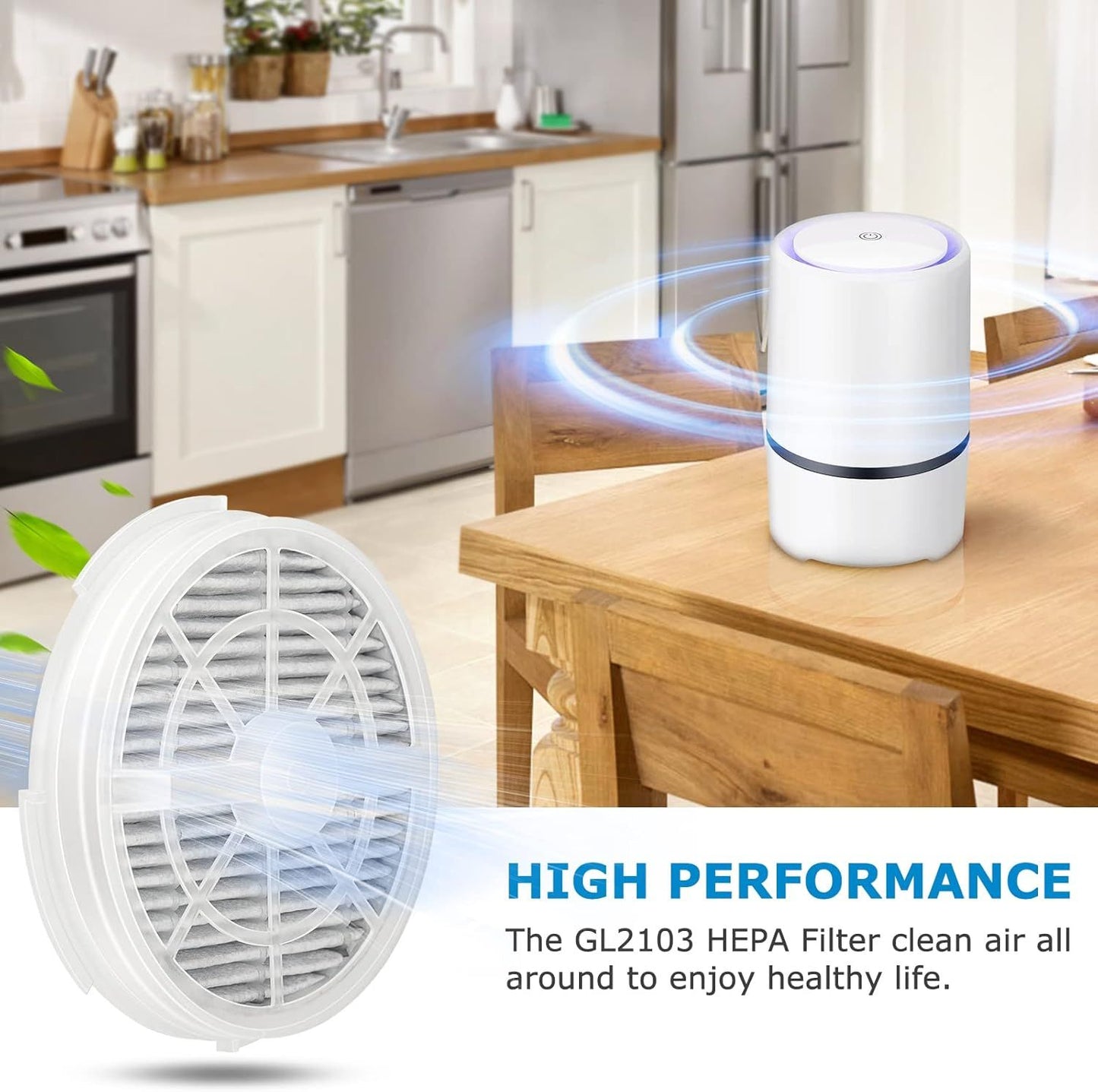 GL2103 Replacement ilter or RIGOGLIOSO GL2103, JINPUS GL-2103, LTLKY 900S Air Puriier, 2-in-1 HEPA ilters and Activated Carbon ilters (3-Pack)
