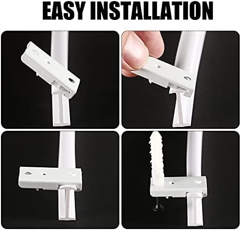 lexible Bendable Ceiling Curtain Track, 9.8t/16.4t(5m), Ceiling Mount or Curtain Rail with Track, Room Divider(5 m,White)
