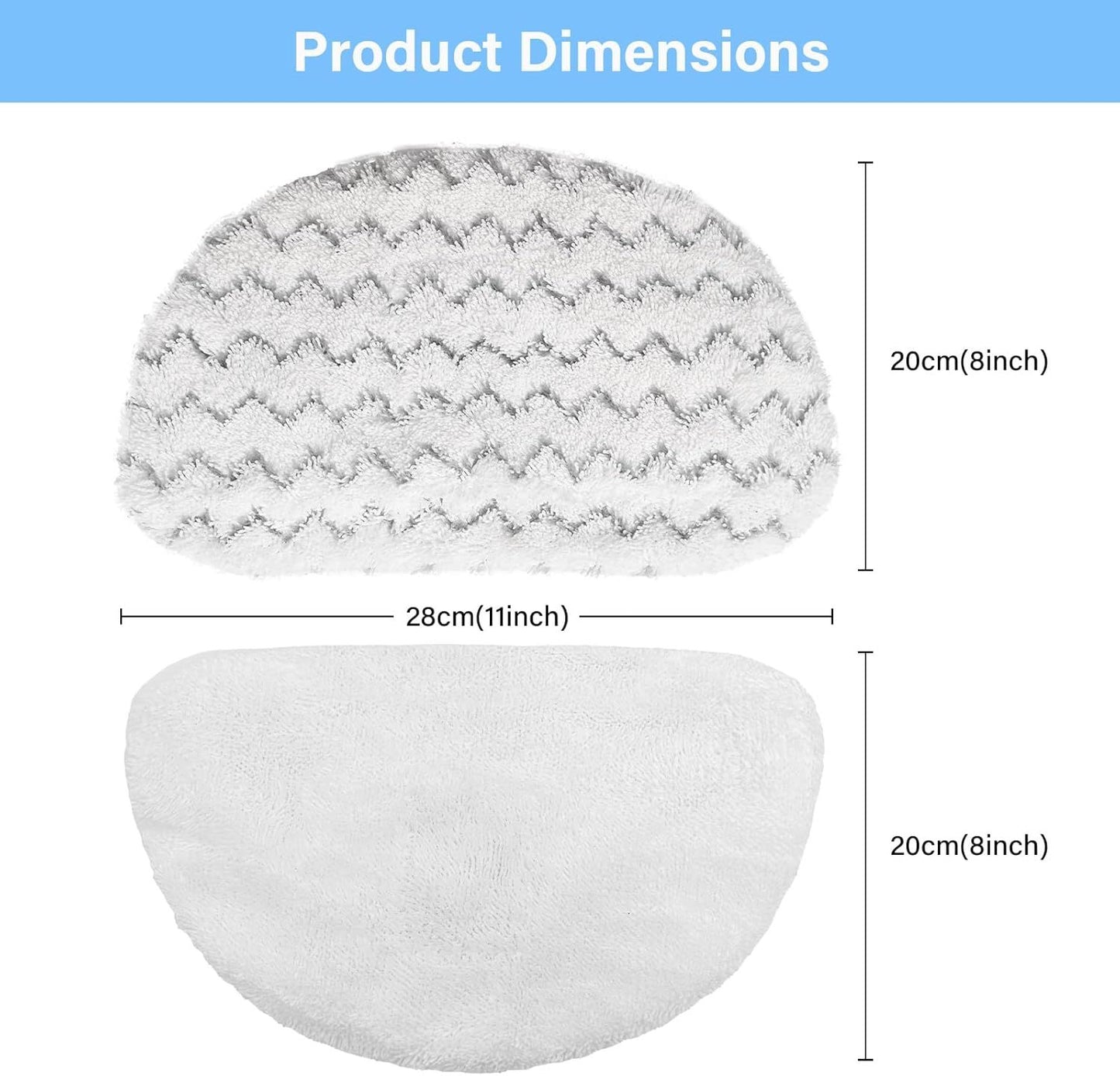 12 Pack 1940 Steam Mop Replacement Pads or Bissell Powerresh Steam Mop 1940 1440 1806 1544 2075 2685A 2814 Series, Model 19402 19404 19408 19409 1940A 1940 1940Q 1940T 1940W B0006 B0017 2075A 15441