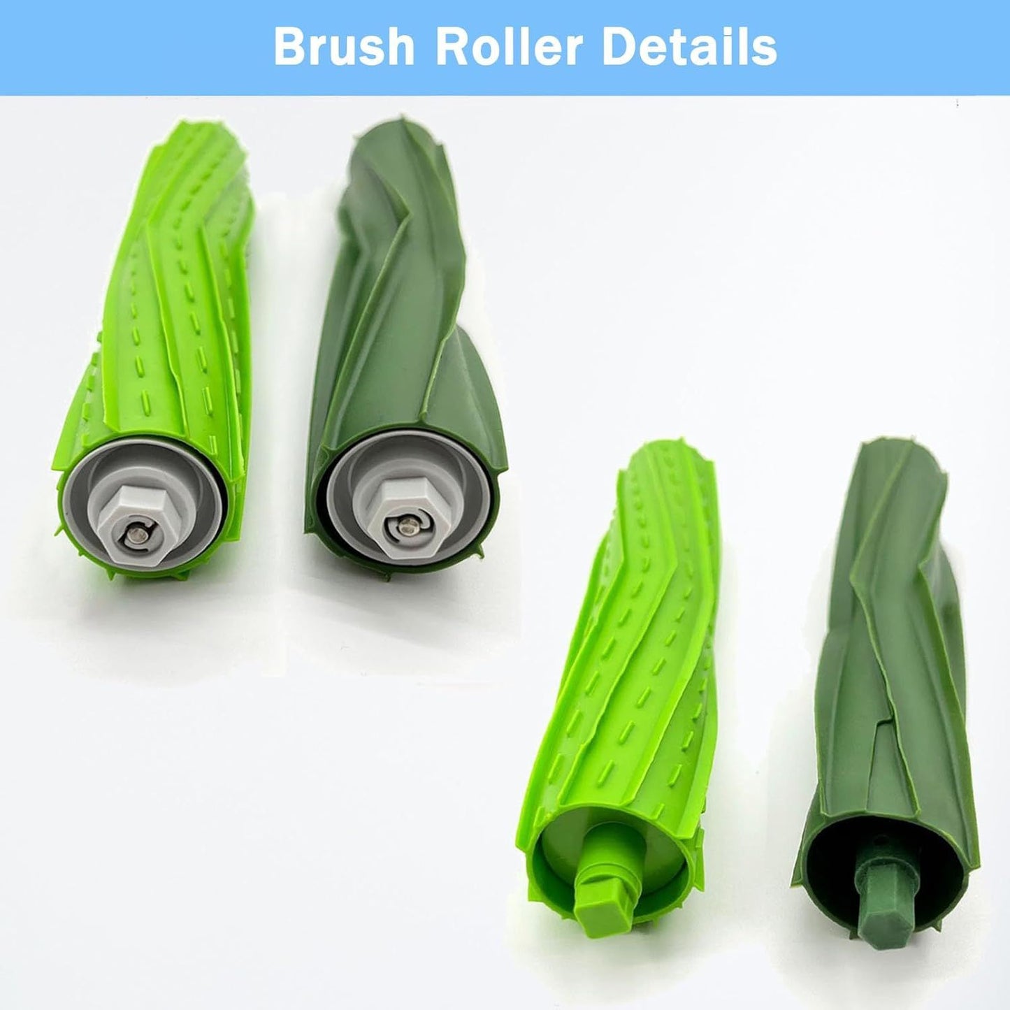 Replacement Parts Accessories or iRobot Roomba Combo i5, i5+, j5, j5+ Robot Vacuum Cleaner, 1 Set o Roller Brush & 4 ilters & 4 Mop Pads & 4 Vacuum Bags & 4 Side Brushes