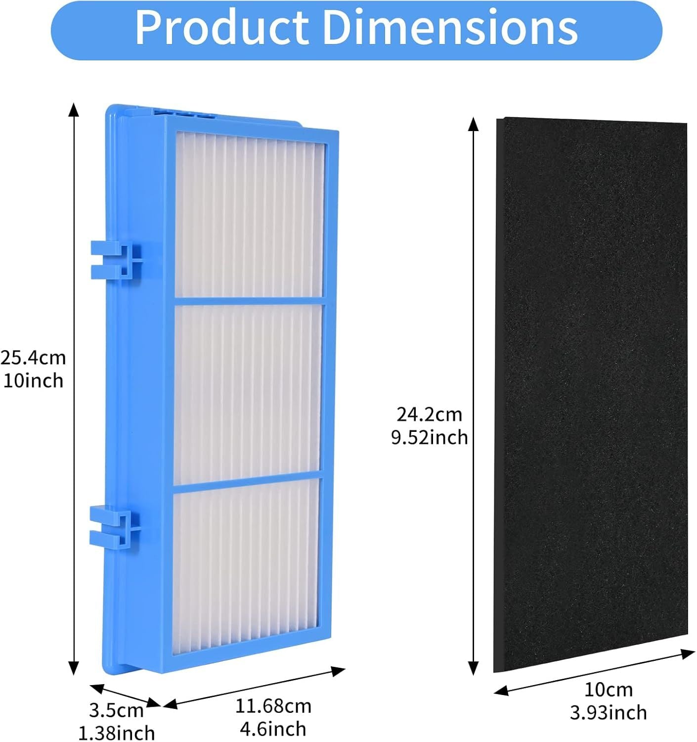 8 Pack Replacement ilters Compatible or Holme-s AER1 Air Puriier Total Air Clean 2 HEPA Air ilters 6 Carbon Booster ilters Replacement ilter or HAP30AT,HAP242 NUC