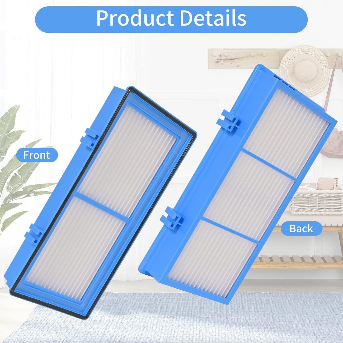 8 Pack Replacement ilters Compatible or Holme-s AER1 Air Puriier Total Air Clean 2 HEPA Air ilters 6 Carbon Booster ilters Replacement ilter or HAP30AT,HAP242 NUC