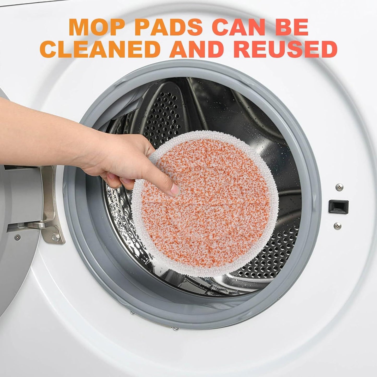Pads or Shark Steam Scrub Mop: 12 Pack Spin Mop Reills it or Shark S7000 S7001 S7000C S7201 S7000AMZ S8201 S8001 Steam and Scrub Pads - Hard loor Steam Mop Washable Pads S7001TGT