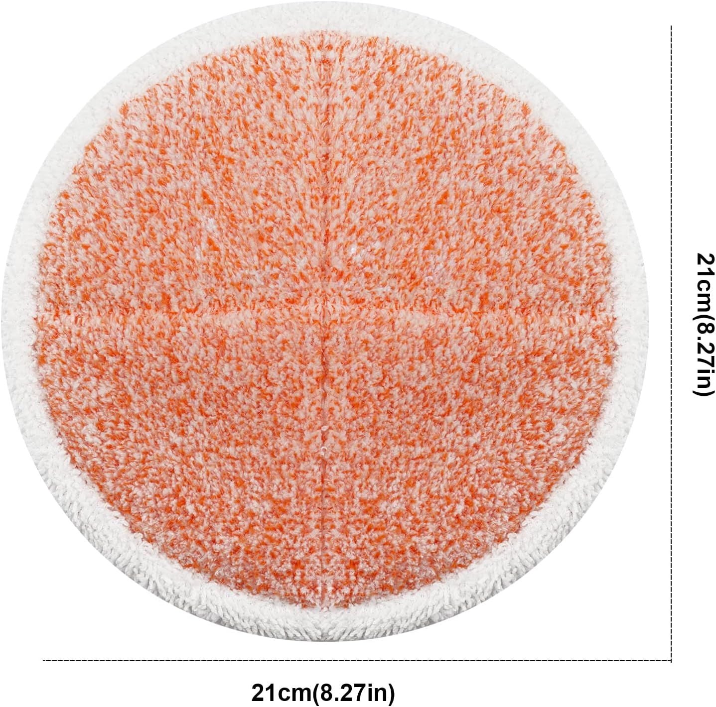 Spinwave Mop Pads Replacement Set Compatible with Bissell Spinwave 2039A 2124: 4 Heavy Scrub Pads, 2 Sot Pads, 2 Scrubby Pads by  (8Pack)