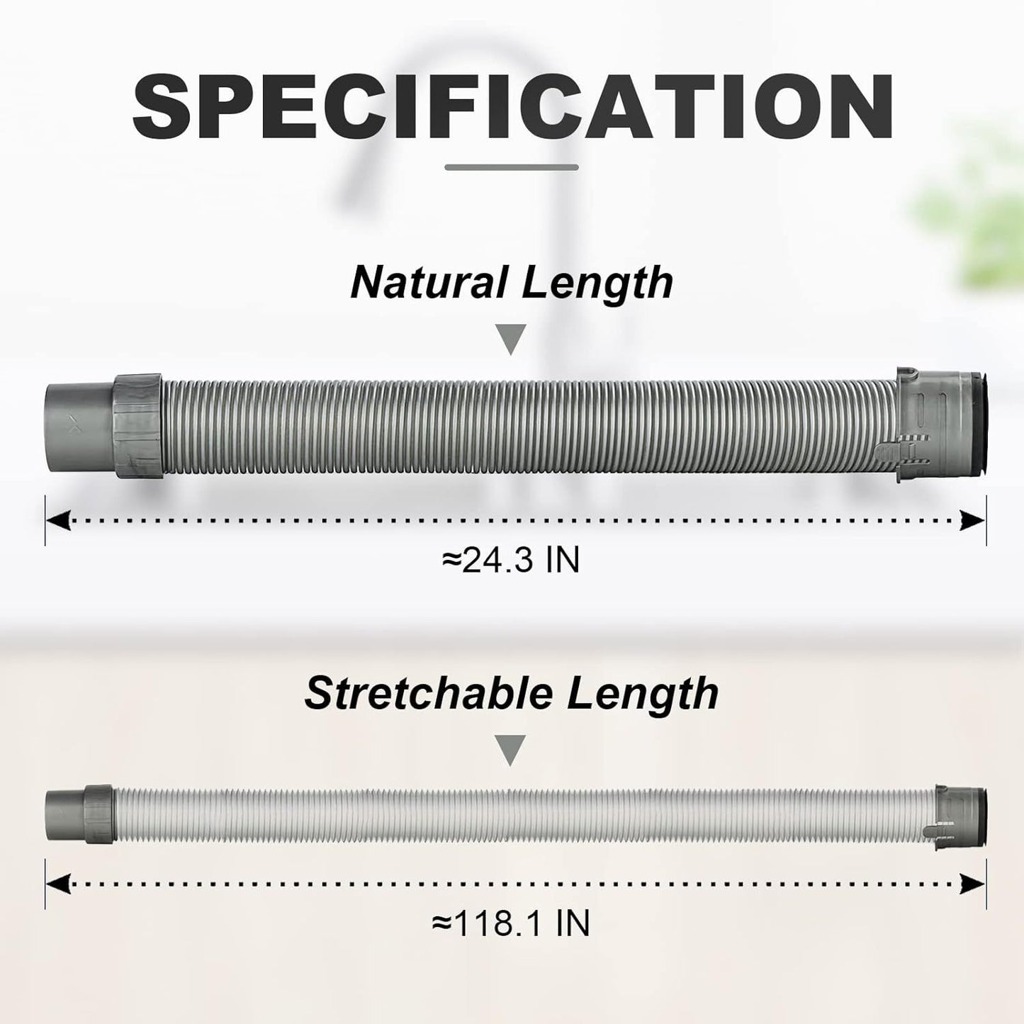 Vacuum Hoses or Shark NV22: Replacement Hose or Shark Navigator Vacuum NV22 NV44 NV46 NV60 NV70 NV80 NV355 UV400 UV410 - Part Number 1114C