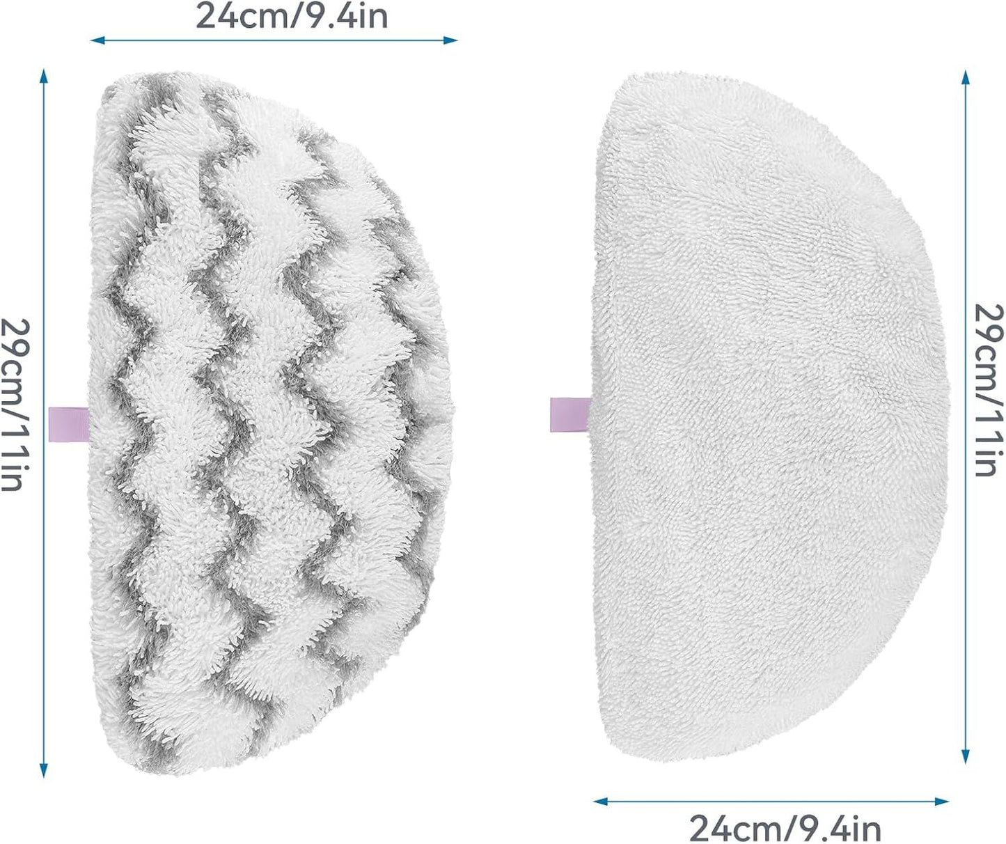 Steam Mop Pads or Bissell Powerresh Steam Cleaner 1940 1806 1544 1440 2075A 2685A 19402 19404 19408 19409 1940A 1940 1940Q 1940T 1940W - Microiber Replacement Pad Reusable Washable - 12