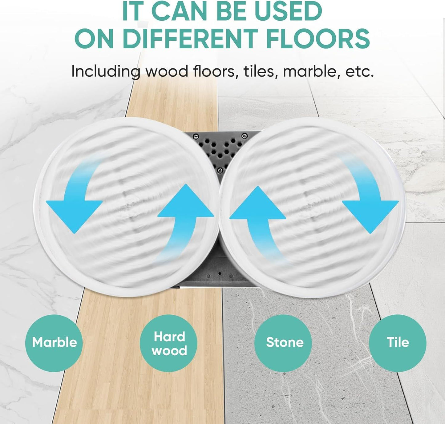8 Pack Spin-Wave Mop Replacement Pads Compatible with Bissell Spin-Wave 2039,2039A,2124,2307,23157,20391,20399 Series Steam Mop Pads or Bissell Spin-Wave Hard loor Cleaner