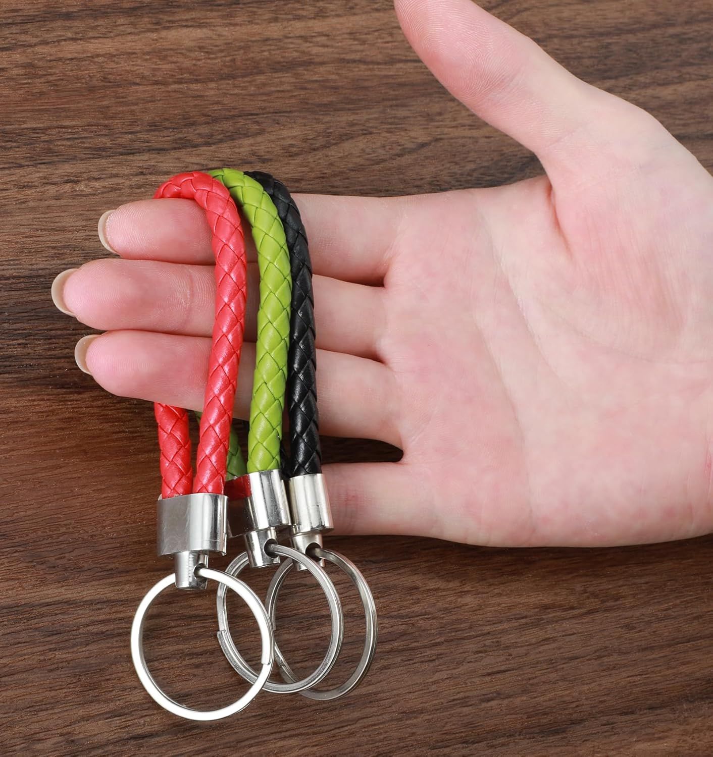 9 Pcs Braided Keychain, Small Key Chain Handwoven for Car Keys, Elegant Accessories for Men and Women, Perfect Birthday and Christmas Gifts