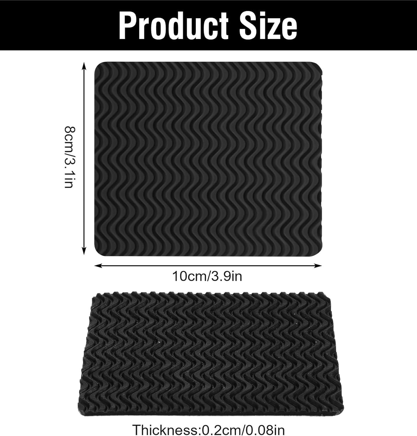 Boot Heel Replacement - Shoe Heel Pads 4-Pack, Anti Slip Shoe Heels Repair Kit with Adhesive Cushion Stickers for Leather Shoes Women Men (2 Colors)