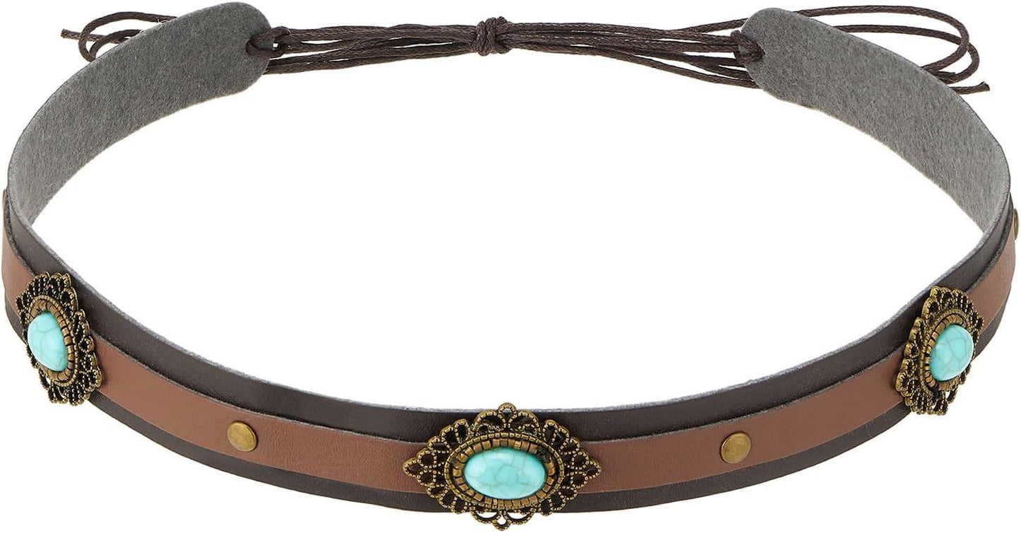 Cowboy Hat Bands for Women Men Hat Bands Western Hat Belts Rural Classical Mexican Turquoise Hatbands