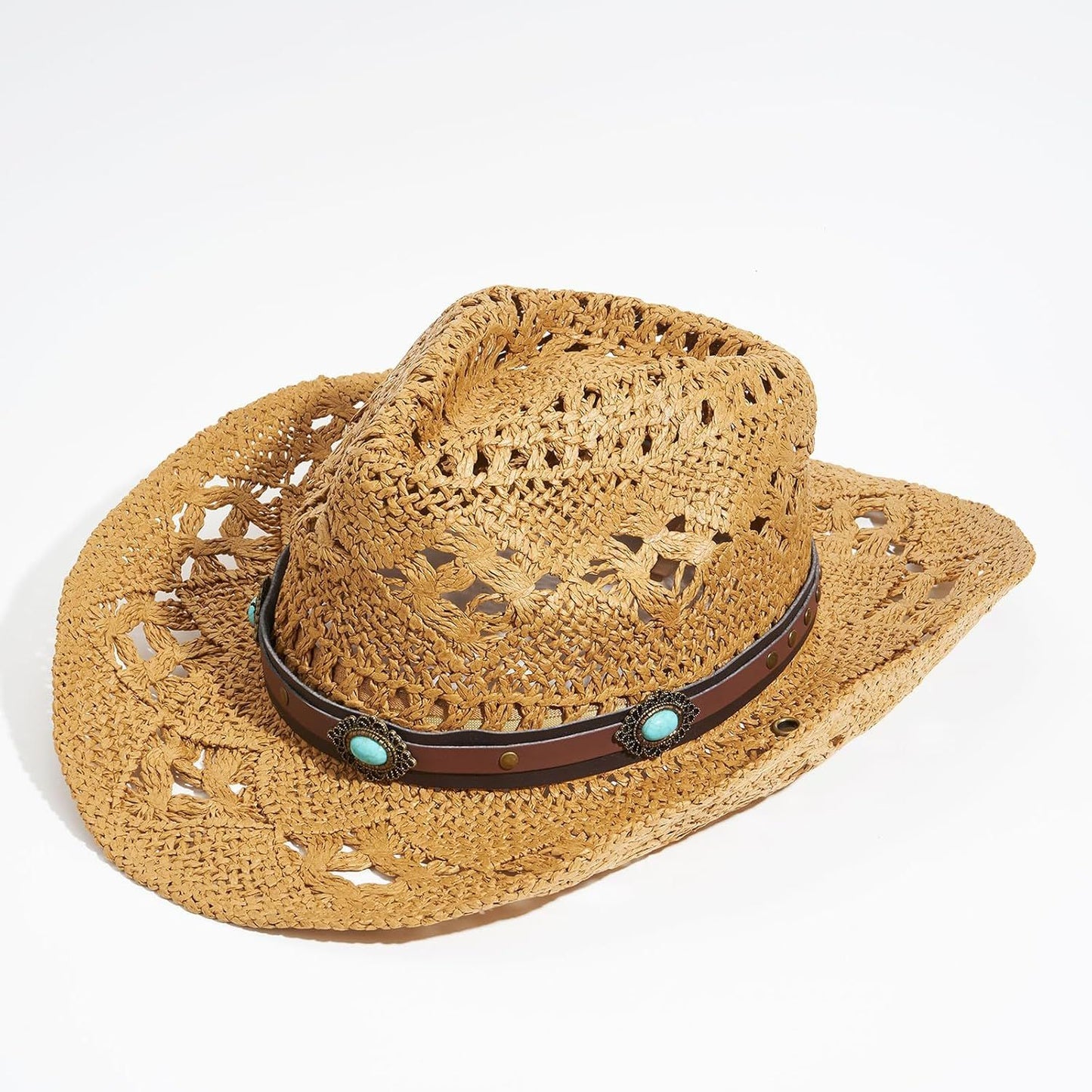 Cowboy Hat Bands for Women Men Hat Bands Western Hat Belts Rural Classical Mexican Turquoise Hatbands