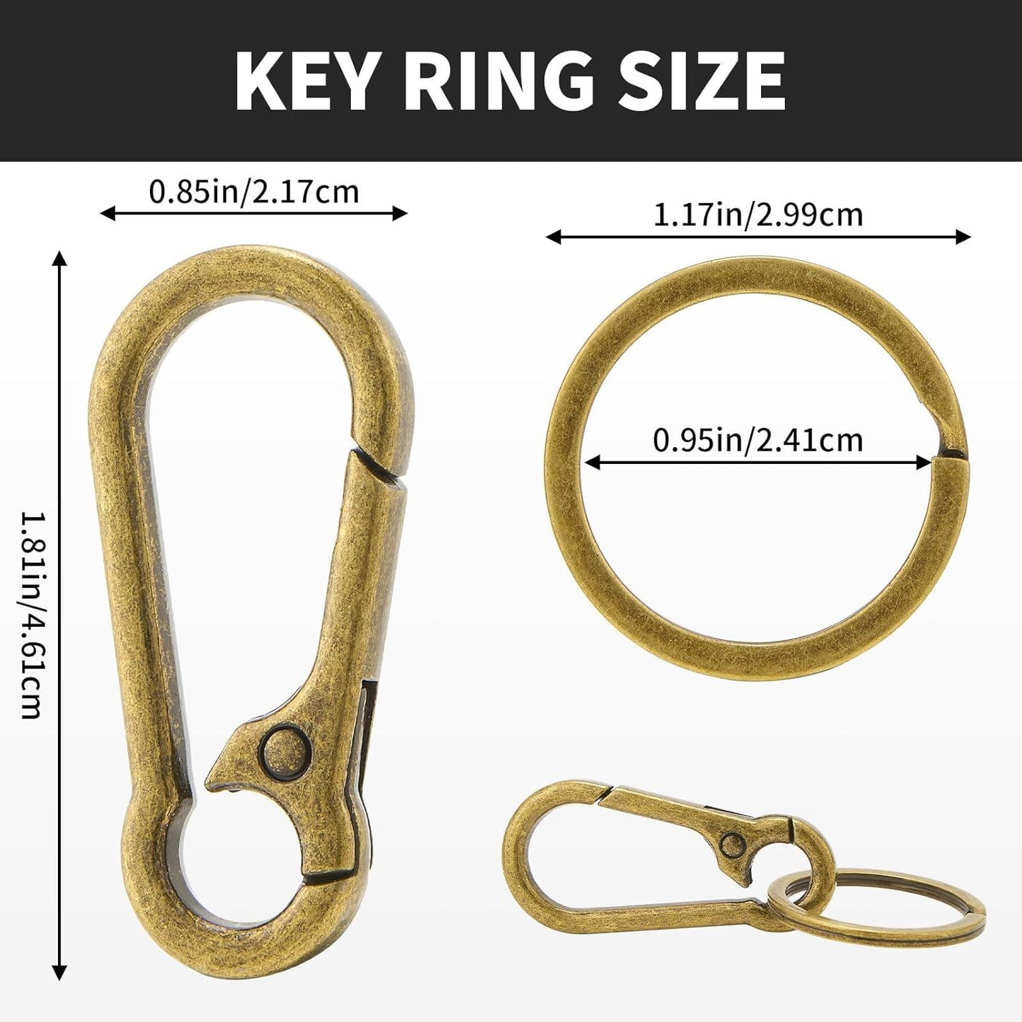 Metal Keychains Keyring Key Organizer Key Chain Clip for Home Key