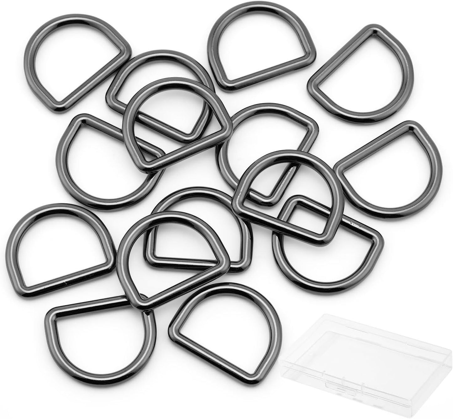 Metal D Ring,Heavy Duty Welded Solid D Rings for sewing,Purse Making Supplies,Backpacks,Webbing Straps