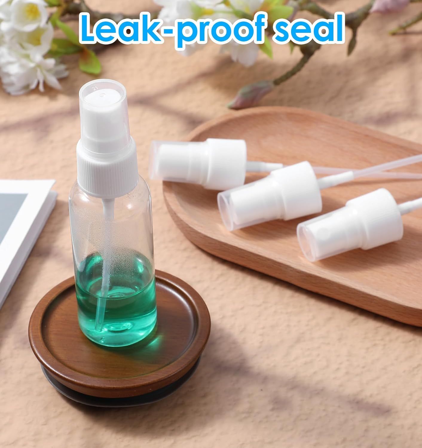 8 Pcs Spray Cap for Glycolic Acid, Spray Tops for Toner Bottles (White)