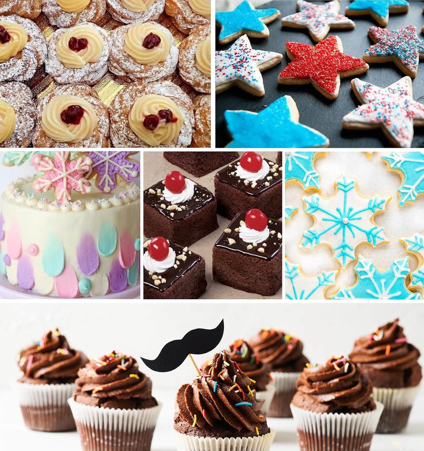 10 Pcs Round Piping Tips, Frosting Tips for Decorating Ideal for Frosting Cupcakes, Cakes, and Cookies (Ten models)