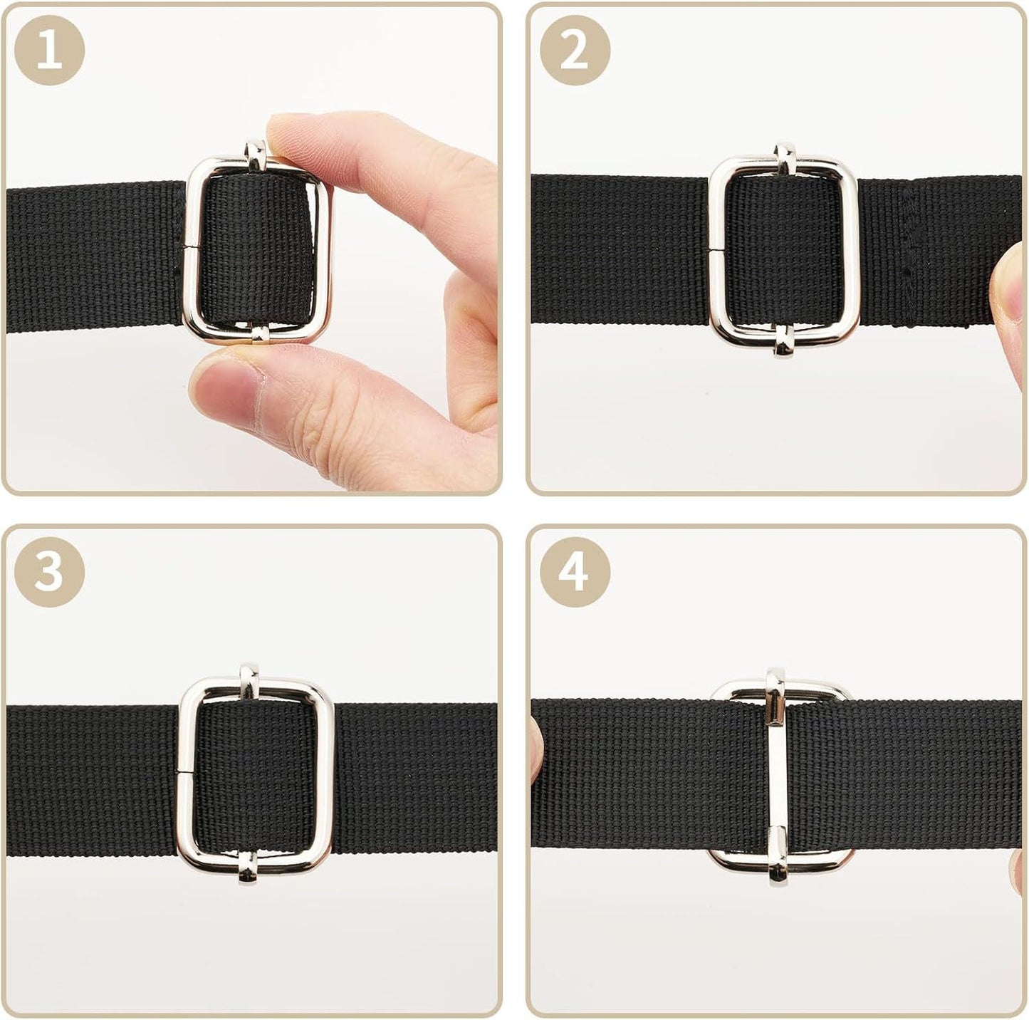 Metal Buckles Adjustable Slide for Purse Bag Hardware Making Supplies Backpack replacement Hardware Pin Strap Buckle