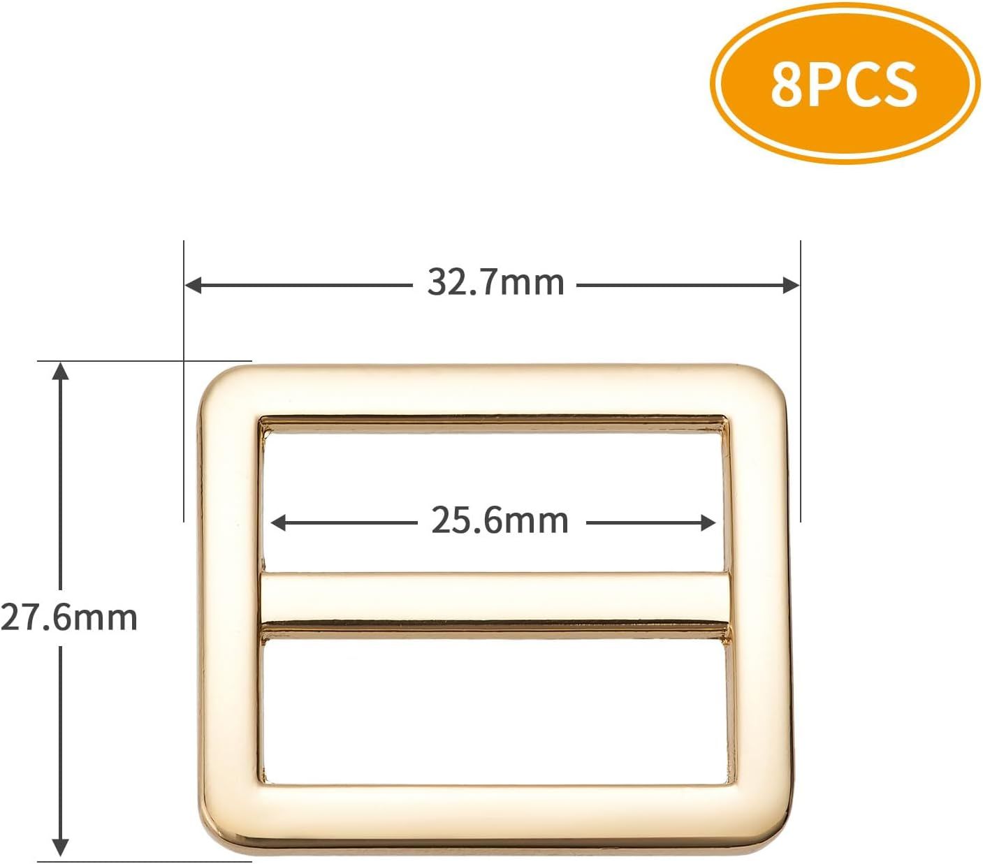 Metal Buckles Adjustable Slide for Purse Bag Hardware Making Supplies Backpack replacement Belt