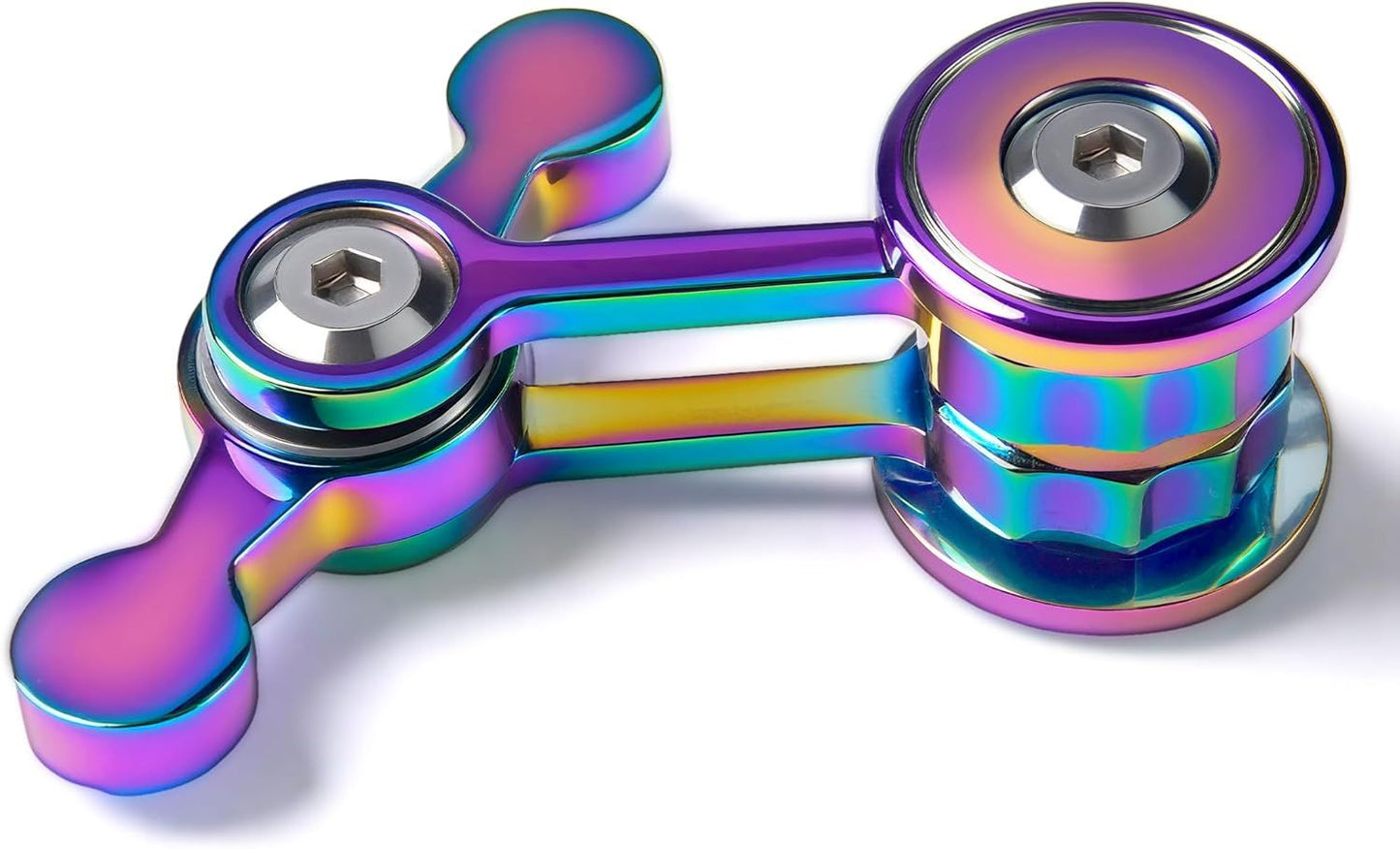 Fidget Spinner for Adults, Metal Silent Figette Office Desk Toy Quiet Cool Gadgets Gifts for Teen Boys Kid Anxiety Stress Relief Calm Down Sensory Autism Autistic ADHD Airplane Travel Need Must Have