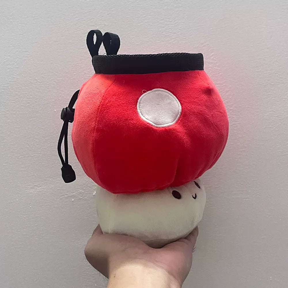 Red Mushrooms Chalk Bag Rock Climbing Equipment