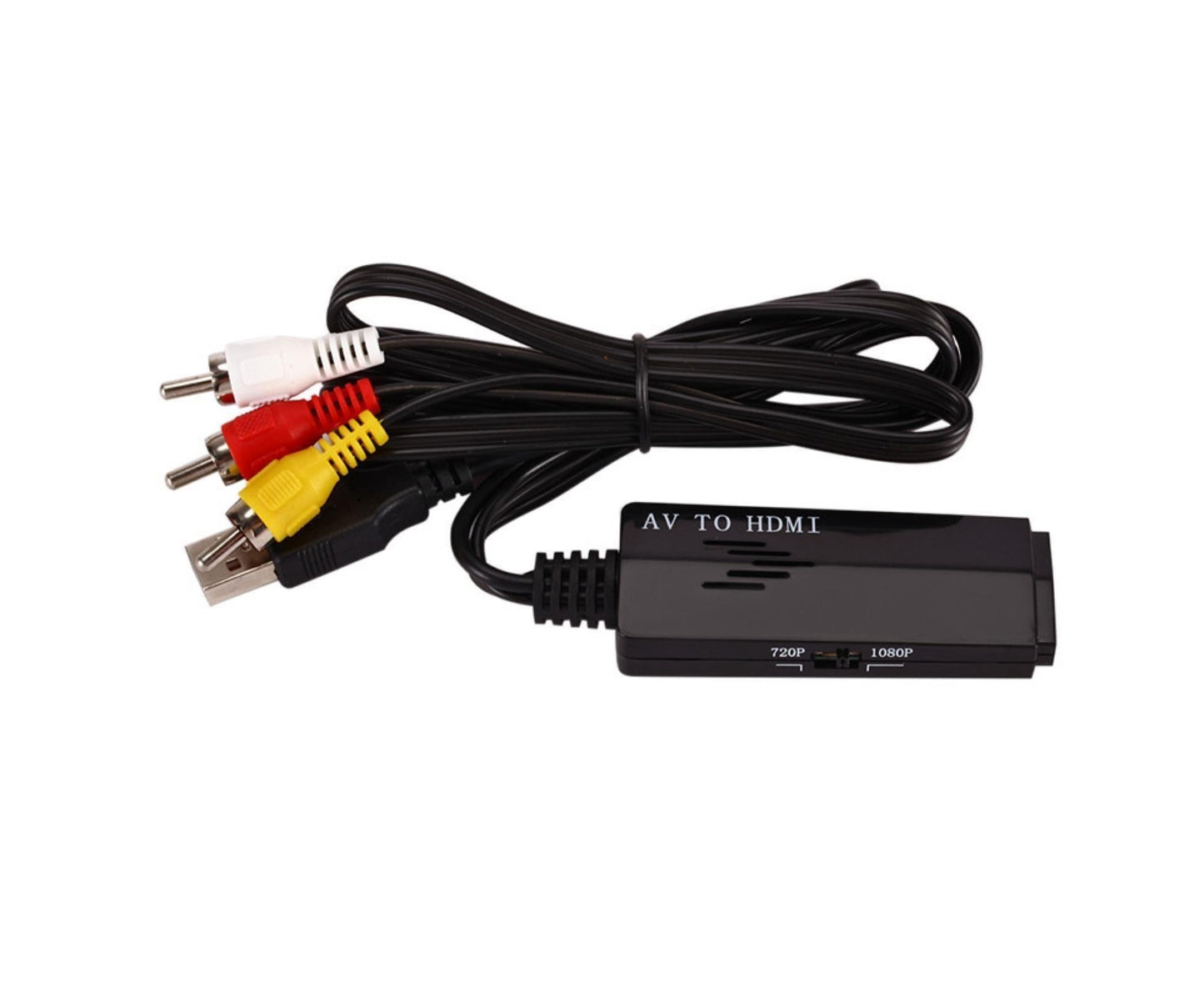 1080P High Clarity HDMI-compatible Male to Female RCA AV Video Audio Converter Cable Cord Adapter Long