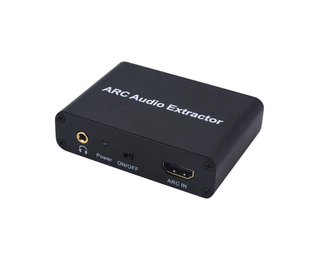 ARC to Audio Adapter Extractor HDMI-compatible Optical Fiber Coaxial 3.5mm Output Converter Black