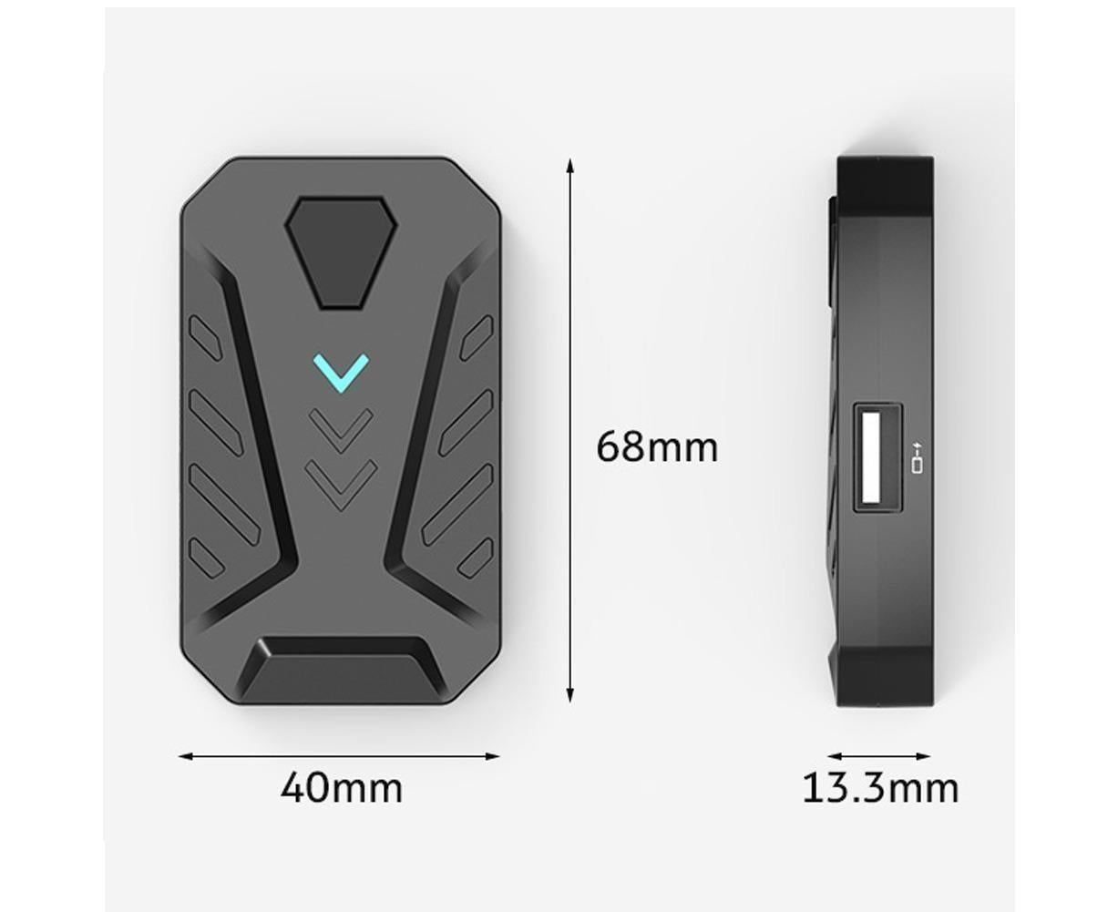 Bluetooth Gaming Keyboard Mouse Converter Adapter for iOS Android Phone Tablet Black