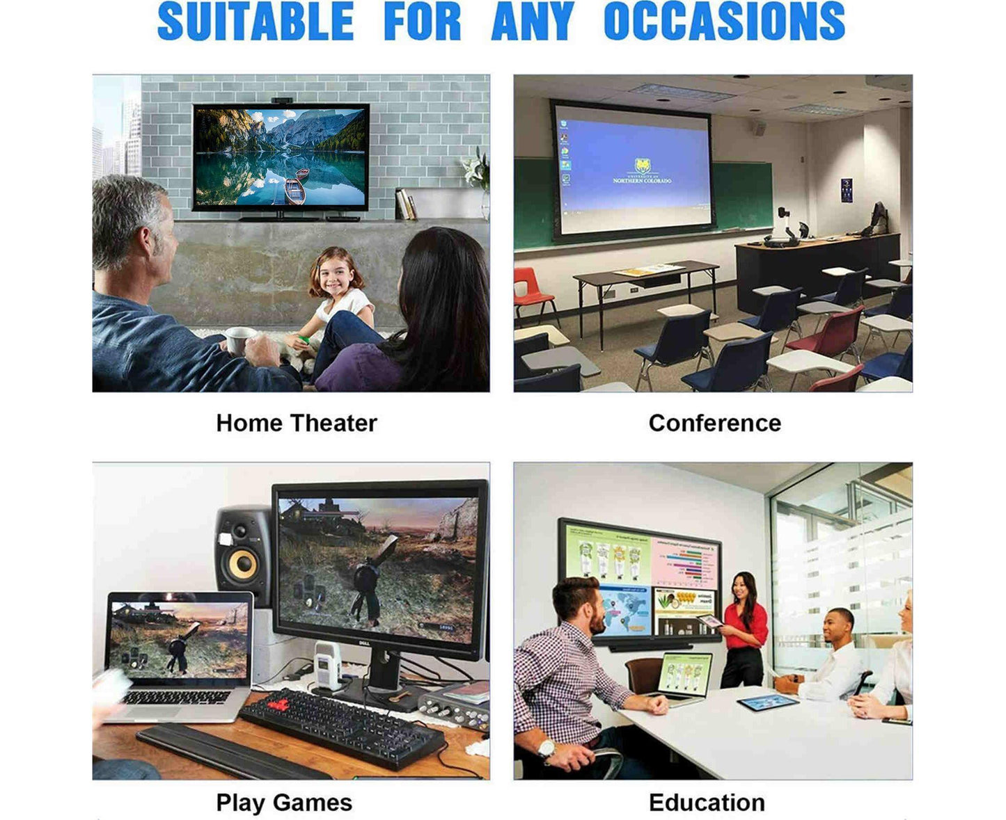 Compatible USB Type C to HDMI-compatible Cable 4K 60HZ Converter Adapter for Thunderbolt 3 Grey