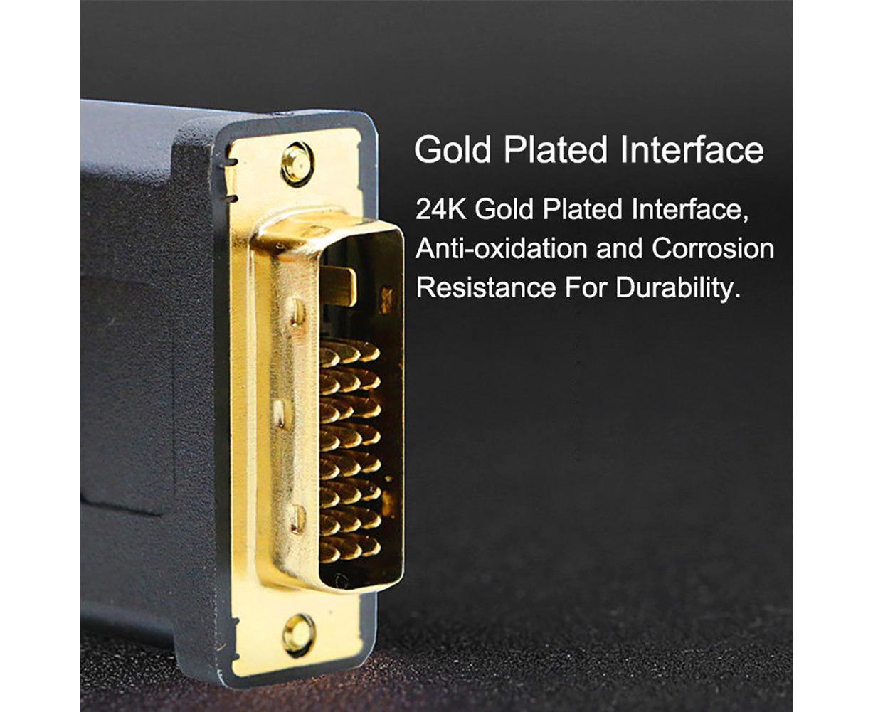 DOONJIEY High Clarity 1080P HDMI-compatible Male to DVI-D Male Bi-directional Adapter Cable for HDTV