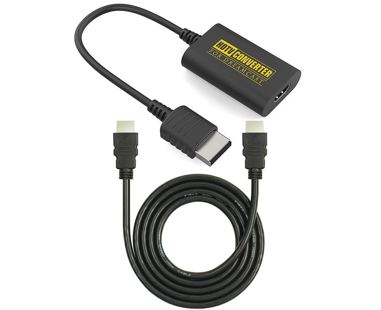 HDMI-compatible Adapter Converter for Sega Dreamcast DC Console HDMI-compatible/HD-Link Cable Wire Black