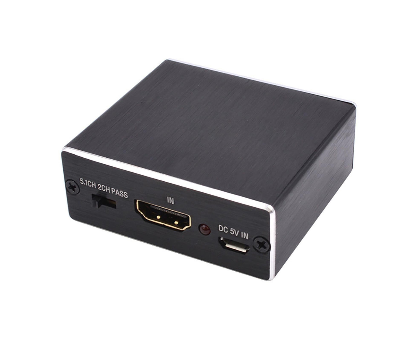 HDMI-compatible to SPDIF+R/L High Clarity Audio Converter Adapter 5.1 Optical Fiber Splitter 4K 2K Black