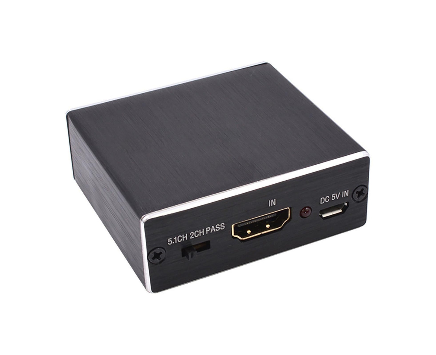 HDMI-compatible to SPDIF+R/L High Clarity Audio Converter Adapter 5.1 Optical Fiber Splitter 4K 2K Black