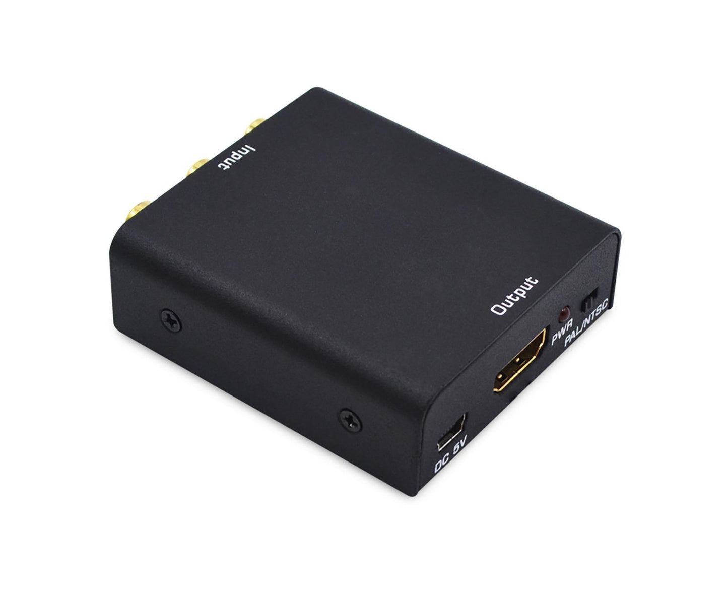 Mini HDMI-compatible 1.4b to AV 4Kx2K 1080P to 3RCA CVBS Video Audio Converter Adapter Black