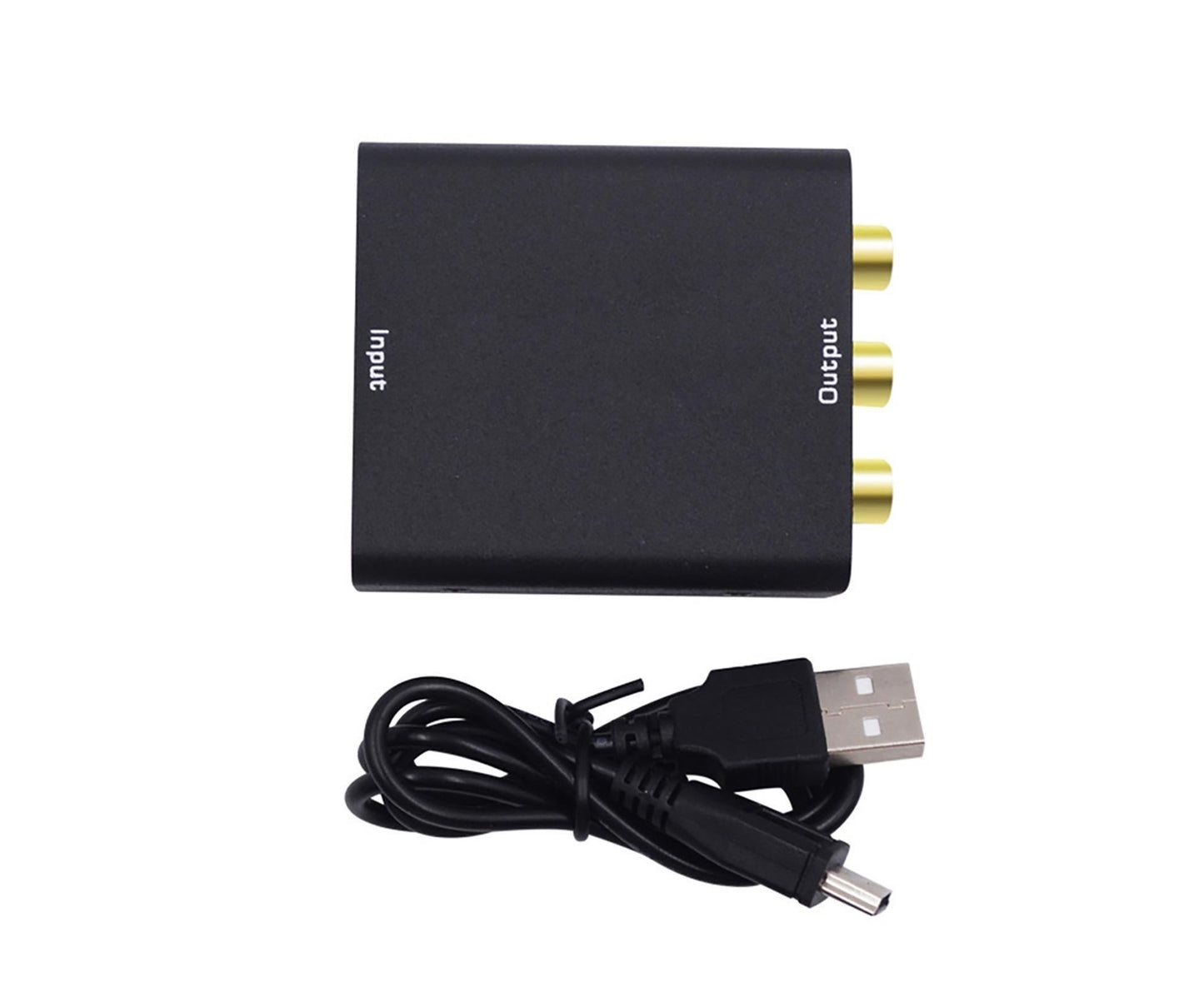 Mini HDMI-compatible 1.4b to AV 4Kx2K 1080P to 3RCA CVBS Video Audio Converter Adapter Black