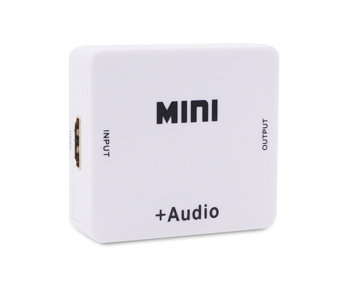 Multifunctional 1080P HDMI-compatible to HDMI-compatible 3.5mm R/L Audio Converter Extractor Splitter White