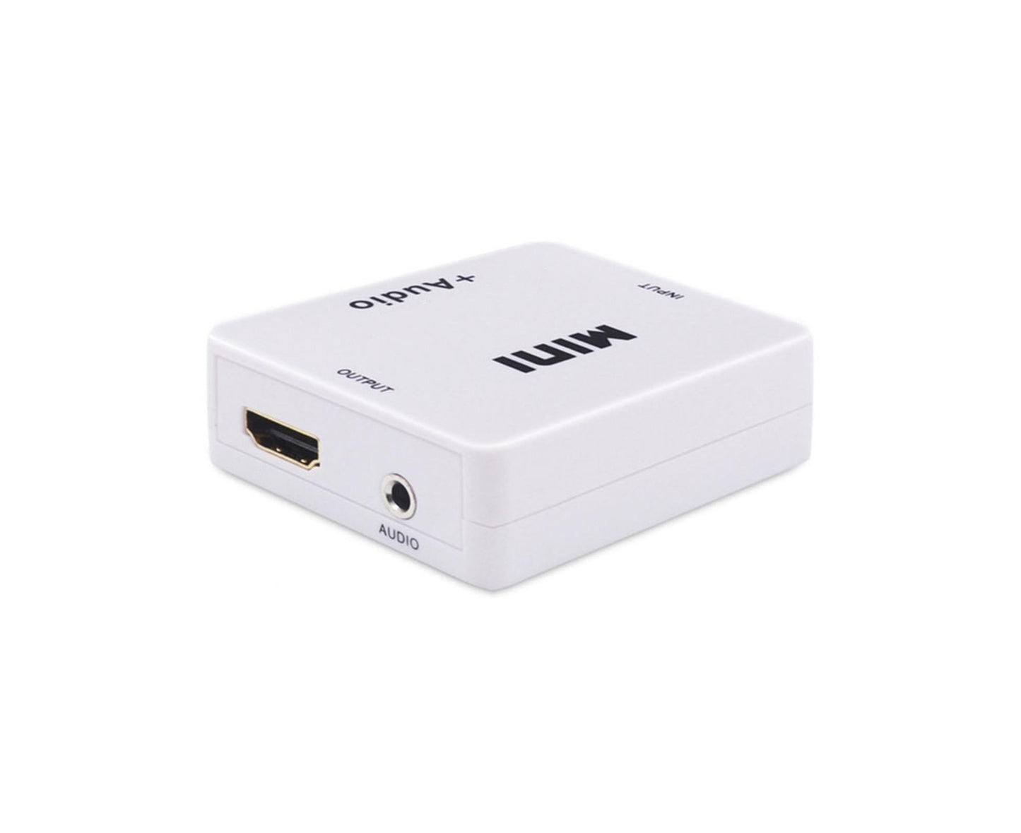 Multifunctional 1080P HDMI-compatible to HDMI-compatible 3.5mm R/L Audio Converter Extractor Splitter White