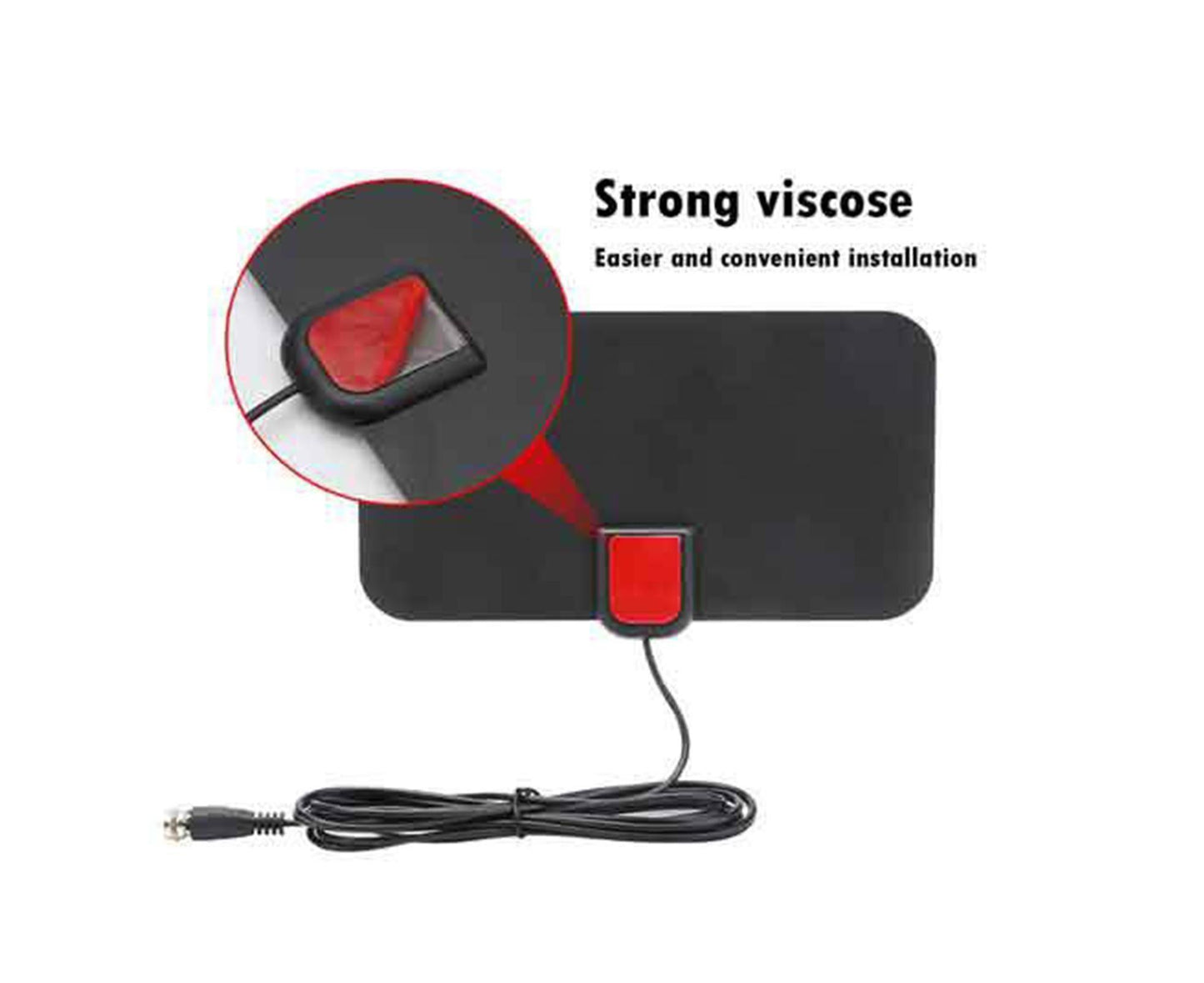 TV Antenna Mini 300 Miles Range 4K High Performing Digital Antenna for Home Black