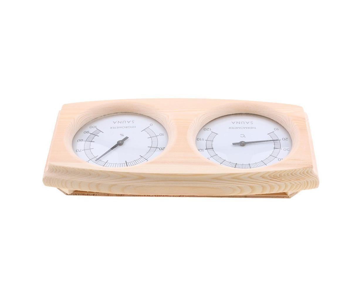 2 in 1 Sauna Room Wooden Thermometer Hygrometer Steam Temperature Humidity Meter