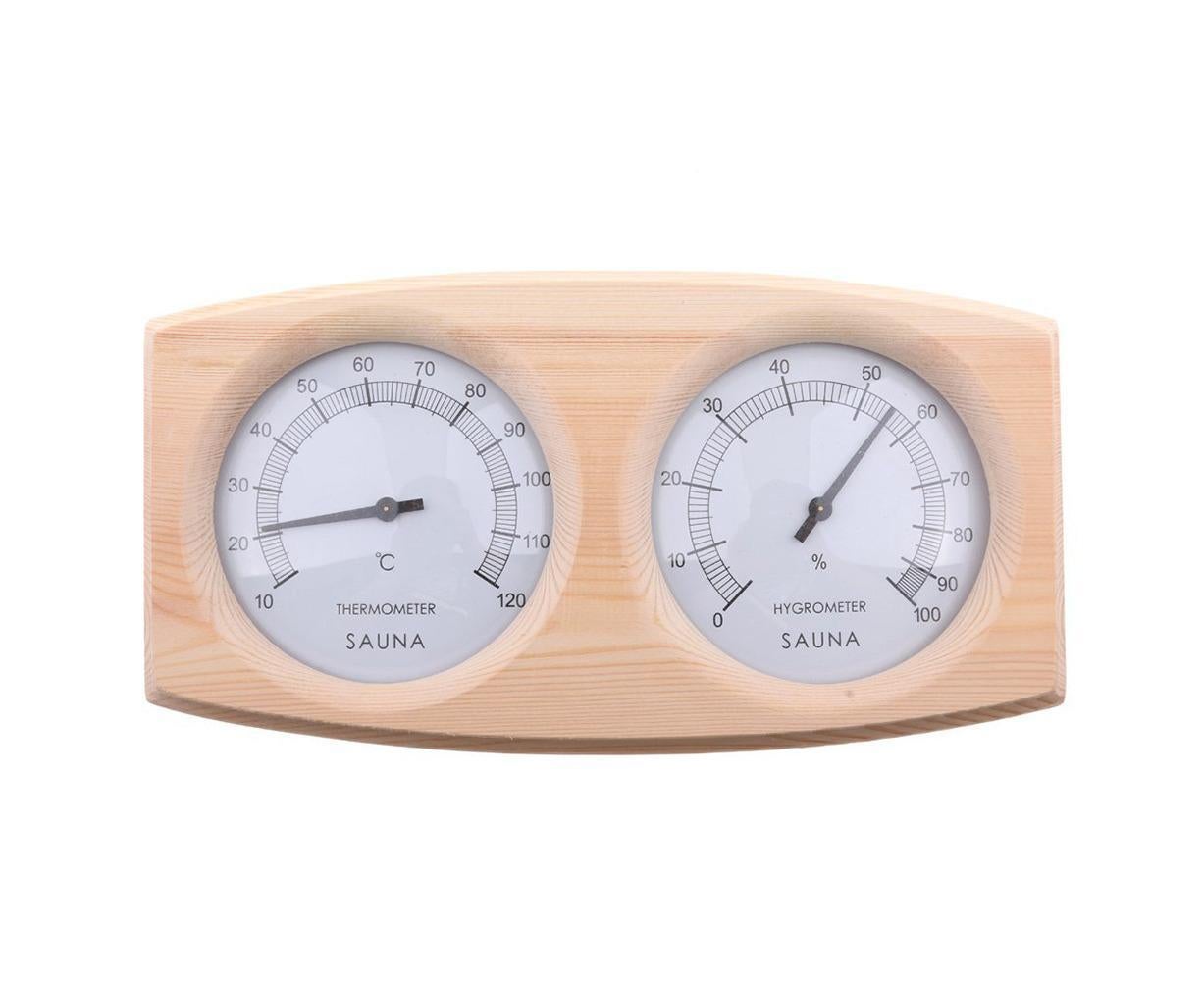 2 in 1 Sauna Room Wooden Thermometer Hygrometer Steam Temperature Humidity Meter