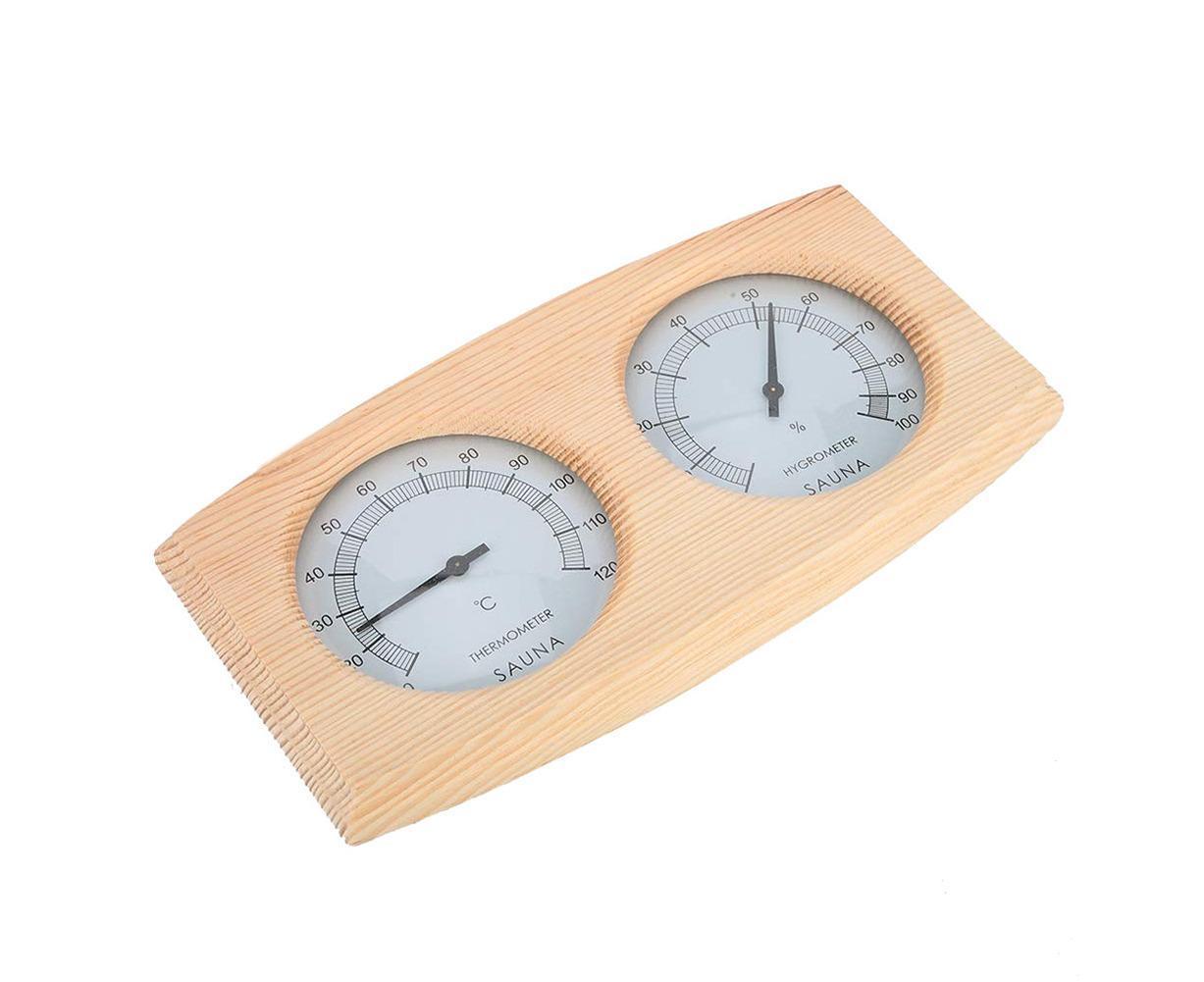 2 in 1 Sauna Room Wooden Thermometer Hygrometer Steam Temperature Humidity Meter