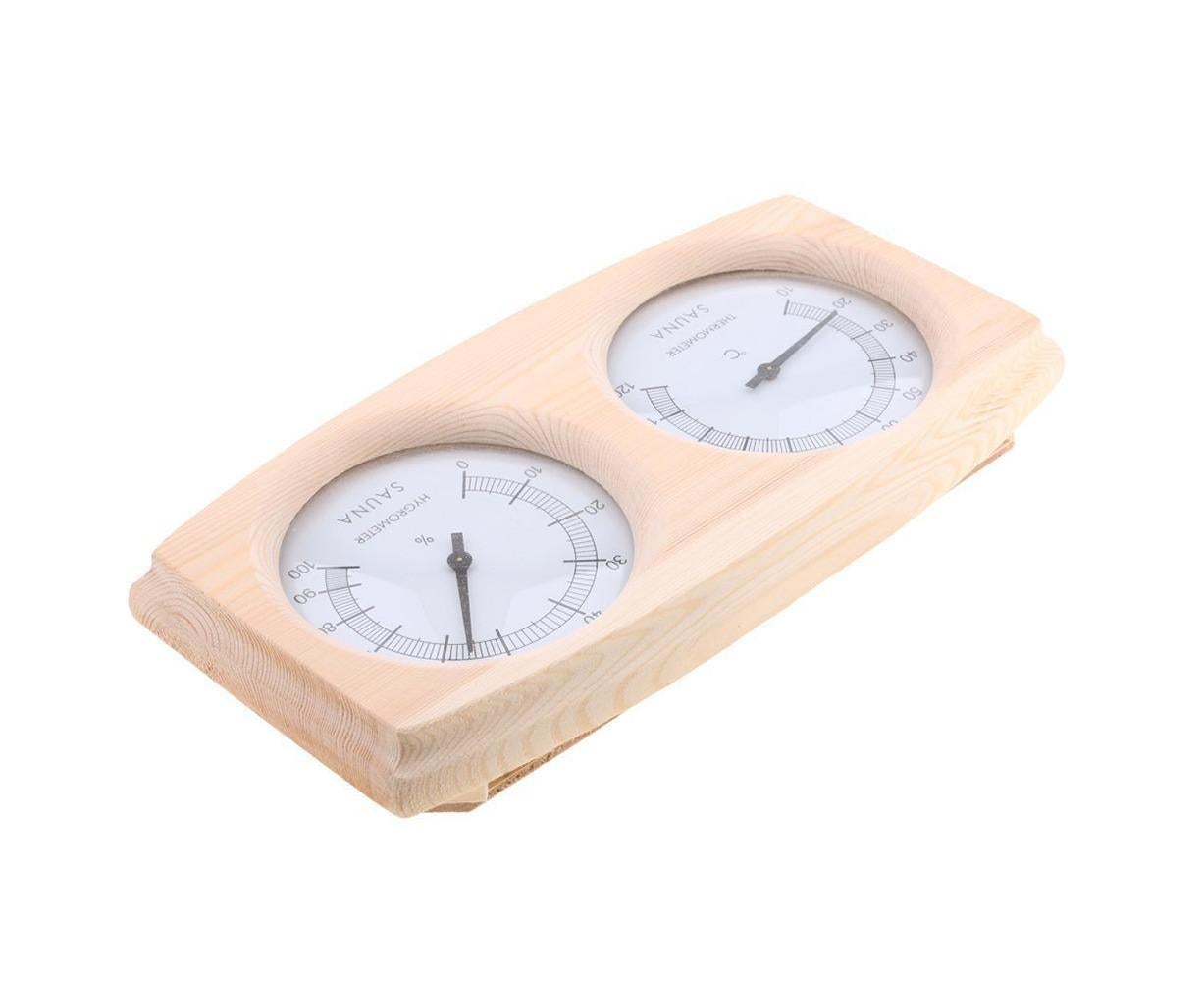 2 in 1 Sauna Room Wooden Thermometer Hygrometer Steam Temperature Humidity Meter