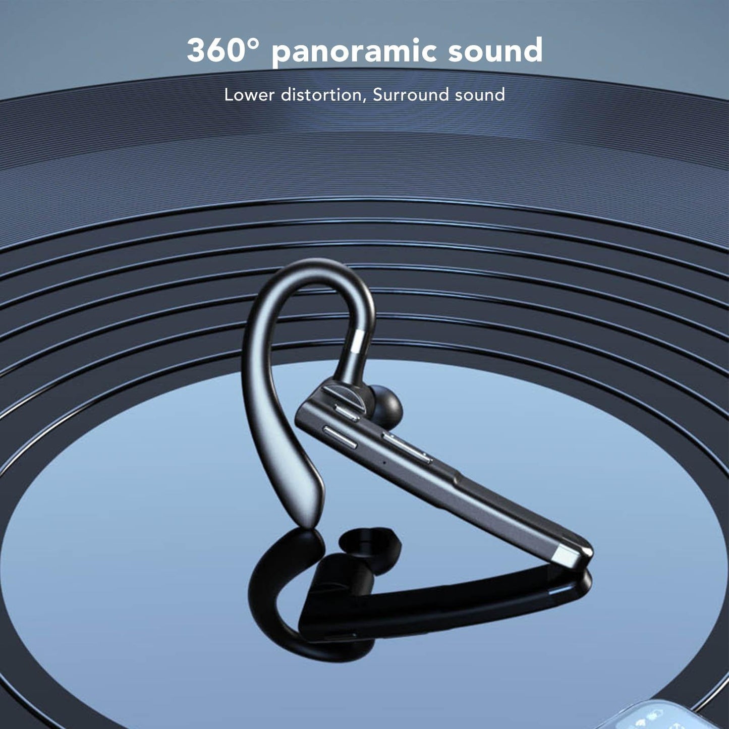 Bluetooth Earpiece Noise Canceling Waterproof Digital Power Display Wireless Headset with Charging Case for Driving