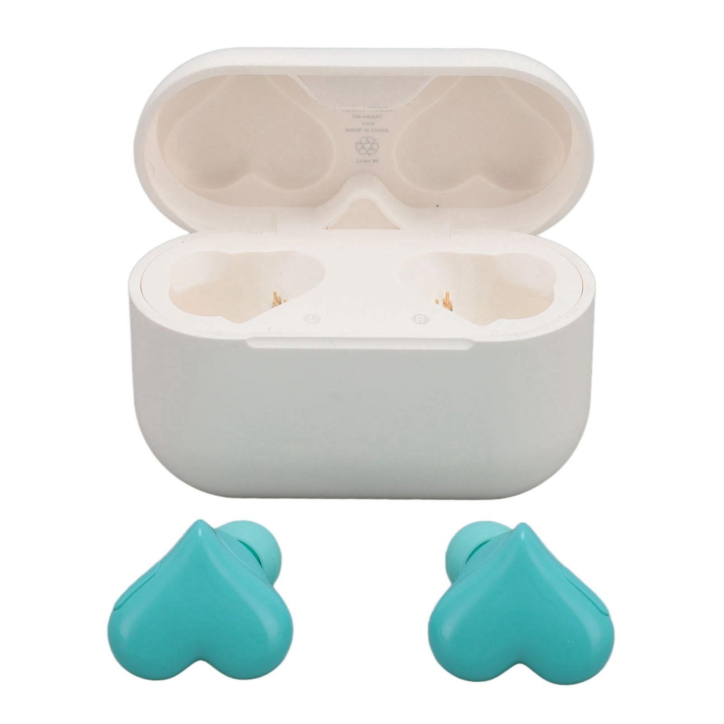 Heart Shaped Earbuds Cute Wireless Bluetooth5.3 Headphones Lightweight Noise Reduction Earbuds for Music Call Video Game