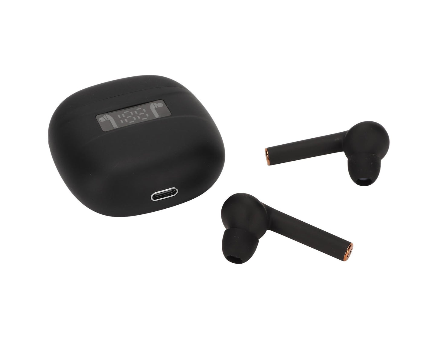Language Translator Earbuds Support 144 Languages Online Translation Wireless Translator Device with Digital Display Black