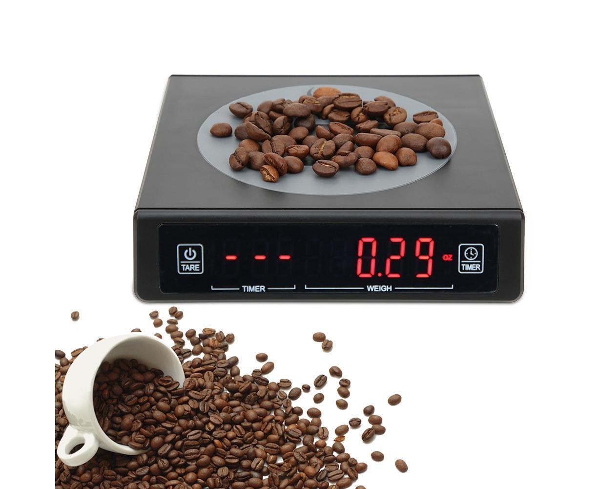 Black Coffee Baking Kitchen Electronic Scale Battery Rechargeable with Timing Function 3kg/0.1g