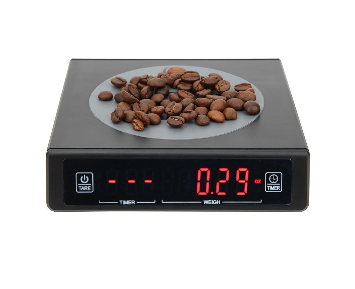 Black Coffee Baking Kitchen Electronic Scale Battery Rechargeable with Timing Function 3kg/0.1g
