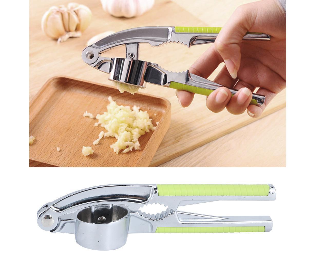 Kitchen Portable Manual Food Garlic Press Grinder Crusher Masher Walnut Cracker for Home Use
